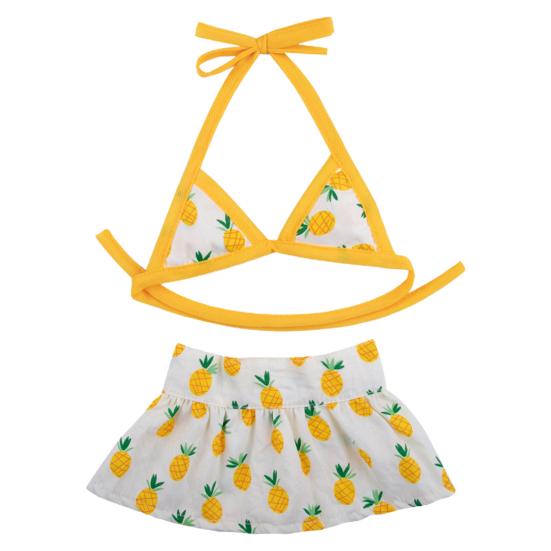 1 комплект, застежка для купальника для домашних животных, удобная прозрачная печать, летнее бикини для домашних животных, пляжный купальник для домашних животных, пляжная вечеринка