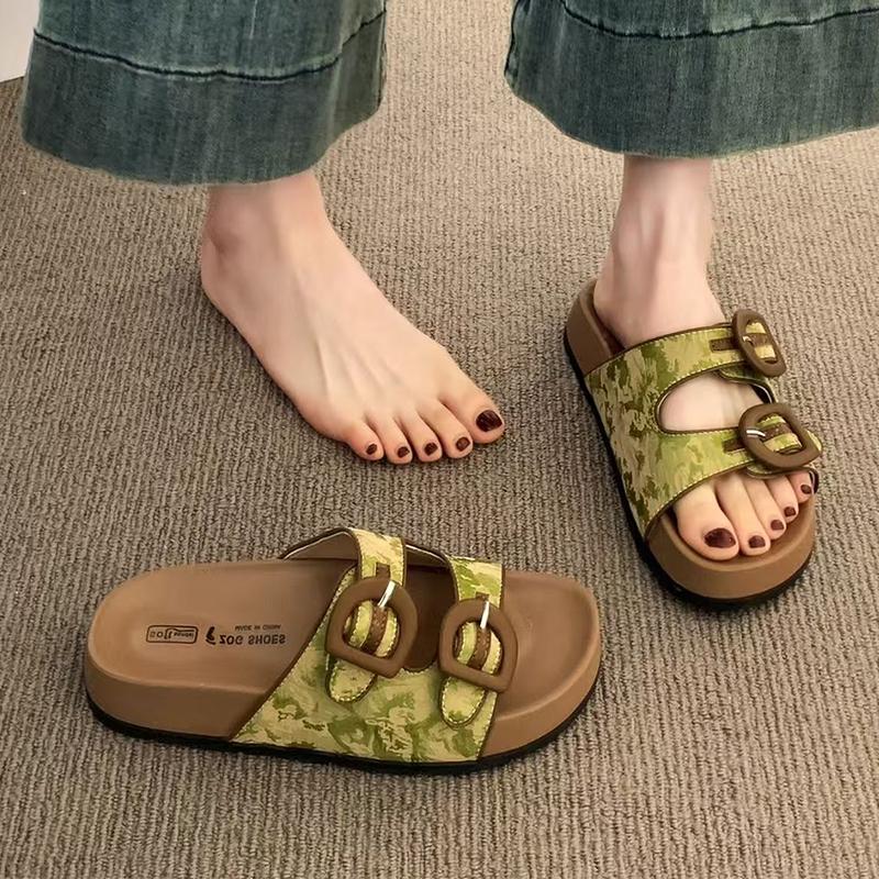 Fashion Flats Slippers Women Summer Cozy Shoes Fashion Dress Sandals New Casual Slides Woman 2025 Flip Flops Trend Walking Zapatos Femme
