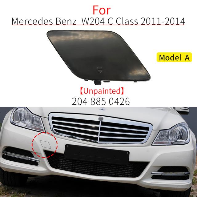 Для Mercedes W204 автомобильный передний бампер буксировочный крюк крышка черный для Benz C Class 2012-2014 C180 C200 C230 C300 AMG 2048850526