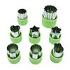 Stainless Steel Vegetable Cookie Cutter Set Multi-Shape Mold for Ravioli Pasta Fruit Carving Non-Stick BPA-Free Dishwasher Safe Essential DIY Tool