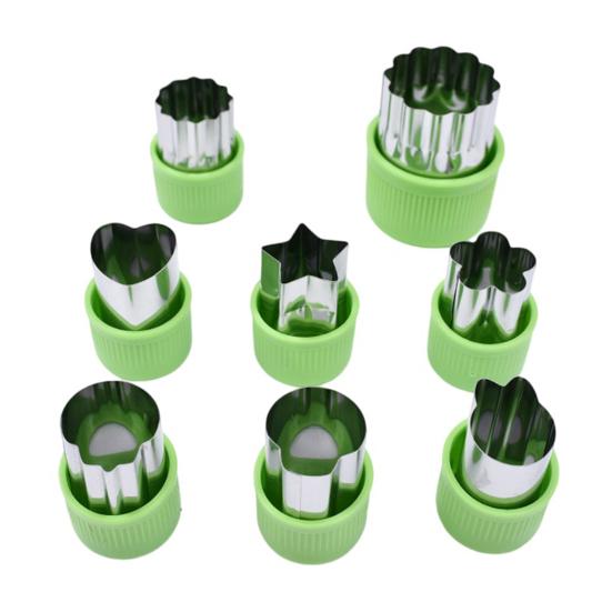 Stainless Steel Vegetable Cookie Cutter Set Multi-Shape Mold for Ravioli Pasta Fruit Carving Non-Stick BPA-Free Dishwasher Safe Essential DIY Tool