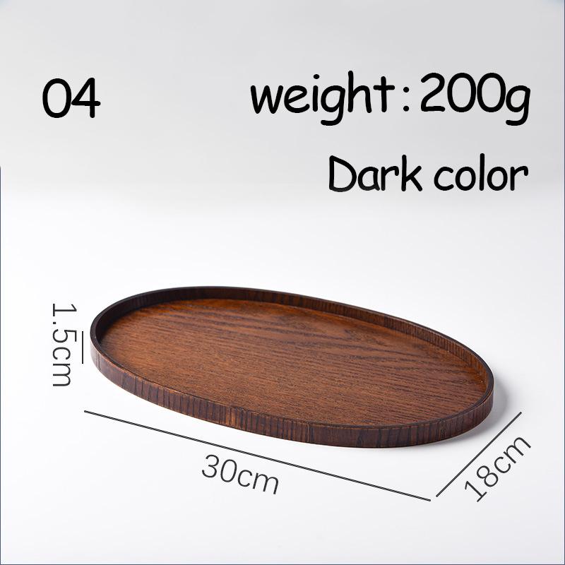 Овальные подносы для сервировки Столовая посуда Подставки под десерты Чайные подставки под блюдца Кофейные подставки Деревянные подставки для хранения тарелок Дисплей для еды Декор для дома и отеля