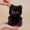 Adorable Cat Plush Keychain Pendant: Black, Calico, Siamese Varieties