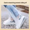 Waterproof Non-Slip Disposable Rain Shoe Covers: Outdoor Travel High-Top PE Overshoes