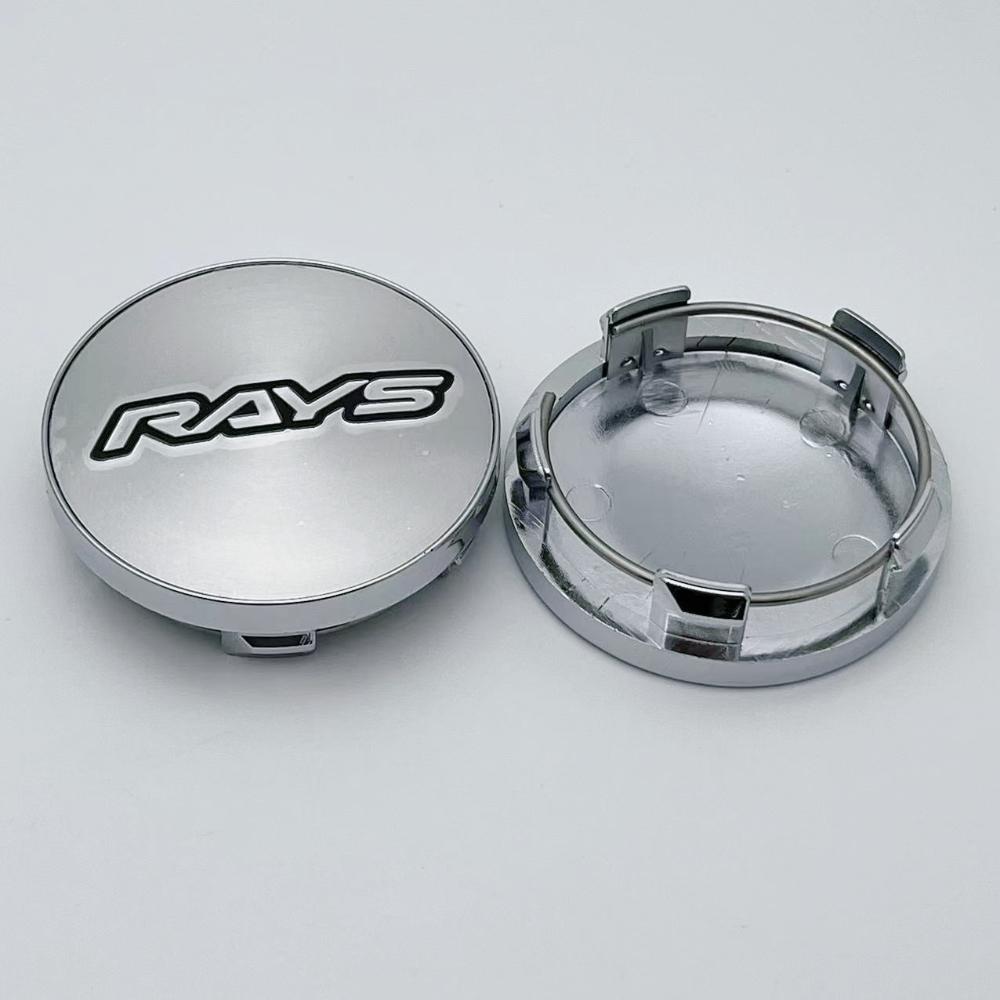4pcs JDM Car Wheel Center Cap With 58mm RAYS Logo Emblem Badge Wheel Hubcap Rims Center Dust Cover Car Styling Accessories