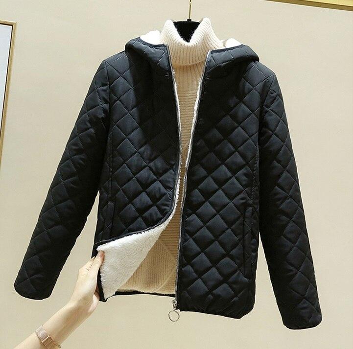 Модное женское хлопковое пальто, новые зимние куртки, утепленная теплая куртка с коротким капюшоном, парки, парка, верхняя одежда