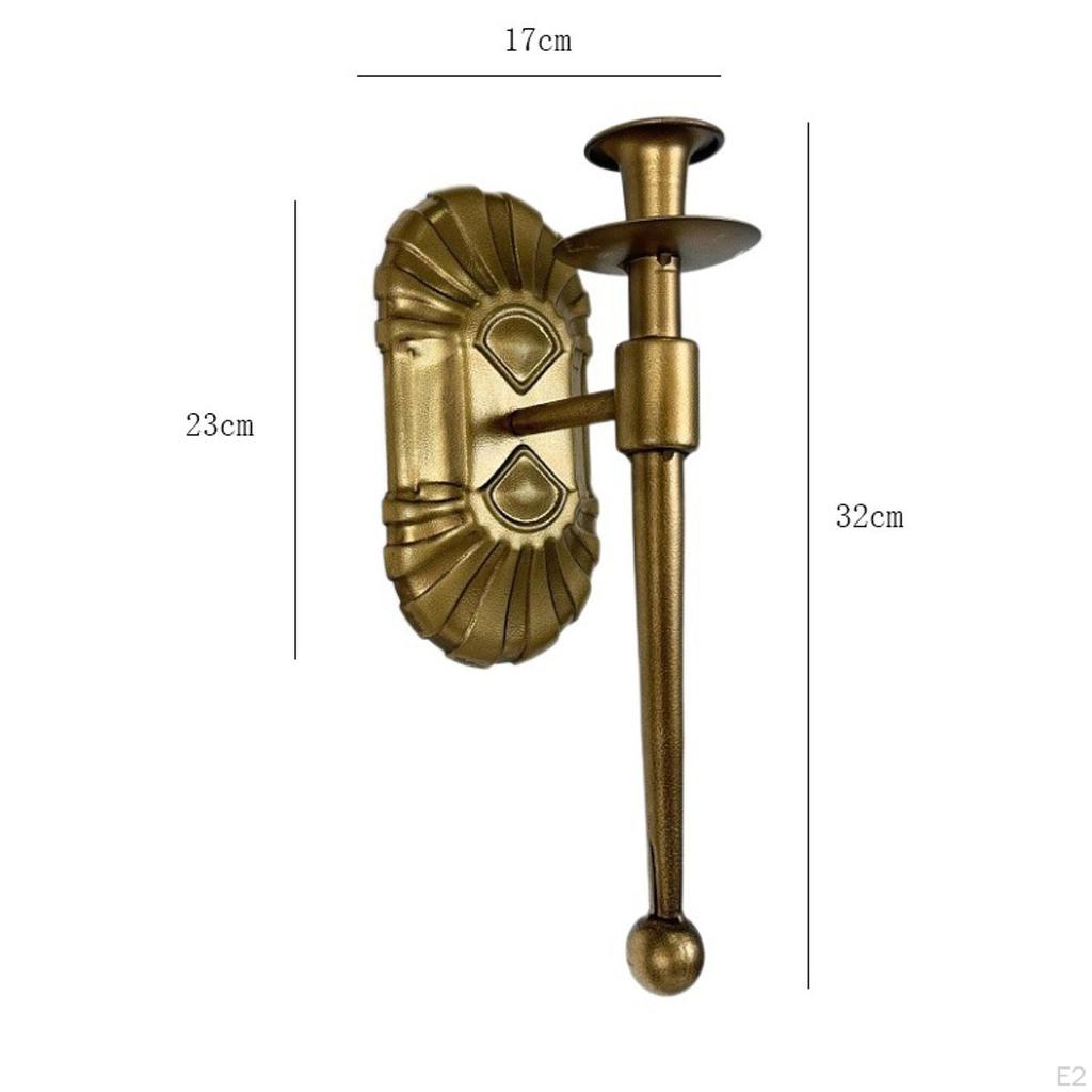 Подсвечник для настенного монтажа, конусная подставка для спальни и гостиной