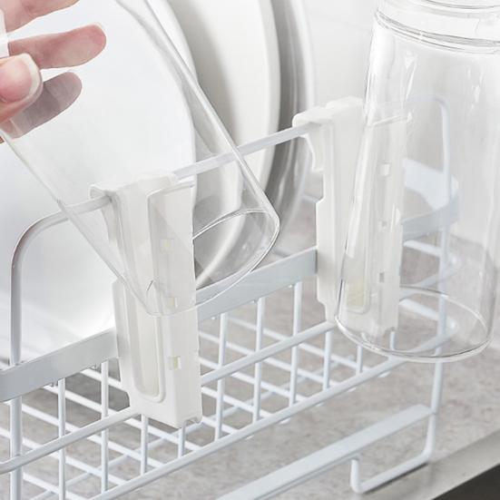 6Pcs Cup Drying Hooks Storage Racks Simple Installation Easy To Use Space Saving Glass Bottle Drying Rack Hooks