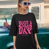 Have A Good Day Colorful Letter Graphic Print Oversized T-Shirt Summer Funny Loose Tshirt Women Fashion Causal Aesthetic Top