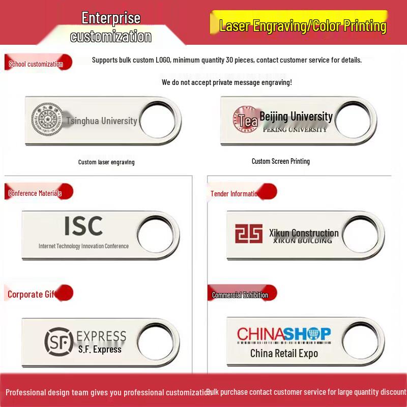 Металлическая водонепроницаемая USB-флешка Youshi