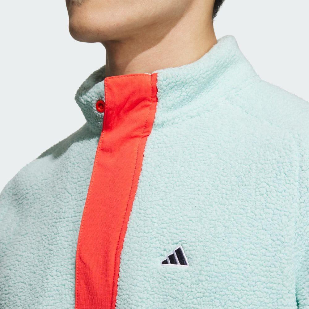 Adidas Jackets Men's Aqua Green Stand Collar Moderate Other HY0981-