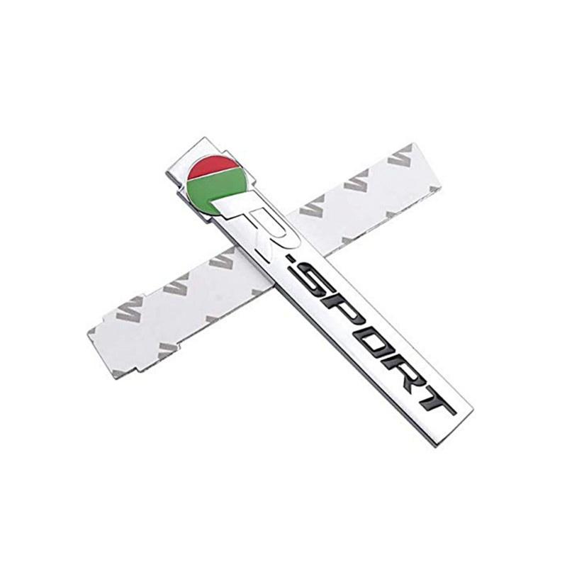3D Metal Car Body Trunk S R R-SPORT Logo Insignia Trim Decor Sticker For Jag+uar F-PACE XJ E-PACE F-TYPE Car Tuning