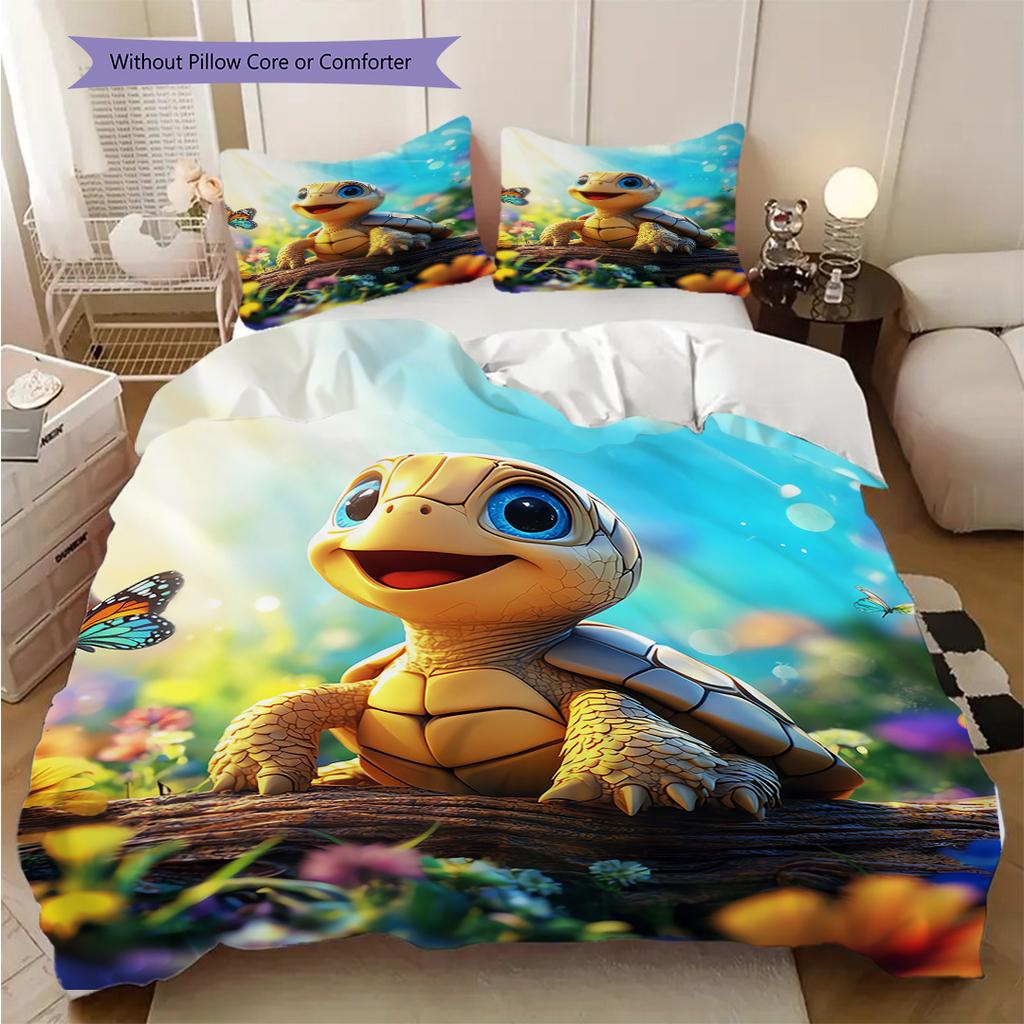 Комплект постельного белья с узором "черепаховый панцирь" Пододеяльник Наволочка Домашний Декор Подарок на День Рождения (1 пододеяльник + 2 наволочки, без наполнителя)