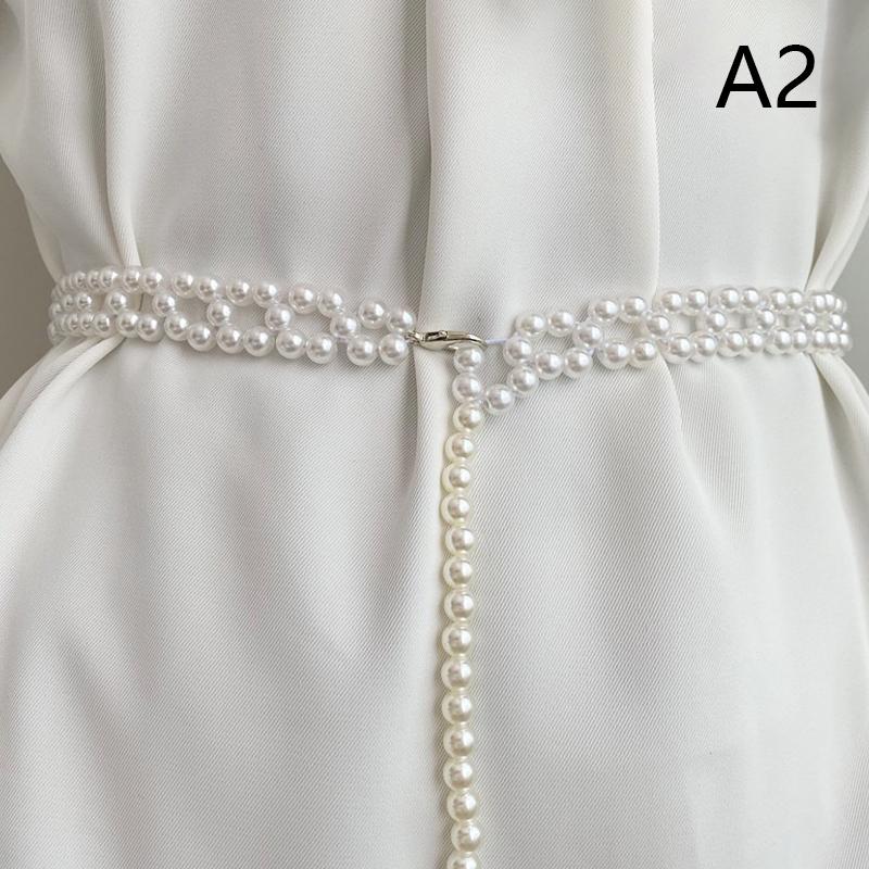 1 шт., литературный темперамент, элегантный жемчужный пояс, пояс для женщин и девочек, платье, ремни