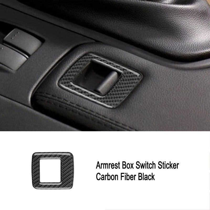 Car Armrest Box Switch Window Control Button Cover Trim Sticker Frame Auto Accessories For Mazda Mx-5 Miata Nc 2009-2015