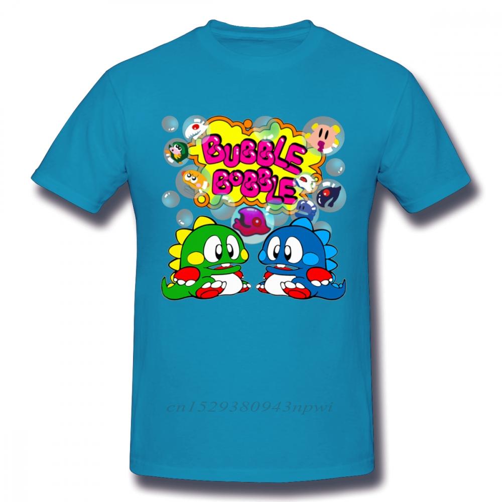 Bubble Bobble Retro Console Game Tshirt Men New Custom Old School Game T Shirt Organic Cotton Plus Size Tee Camiseta
