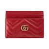 Серия GG Marmont золотой логотип стеганая кожа коровья кожа держатель для карт и сумка для карт женская модель красная