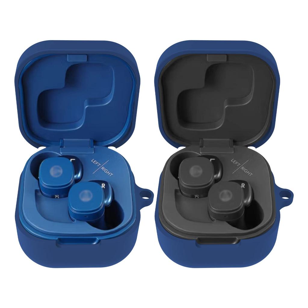 Совместимость с силиконовым чехлом Geekria Чехол, совместимый с беспроводными наушниками True Wireless Чехол для зарядки Чехол для зарядки Внешний чехол с брелком