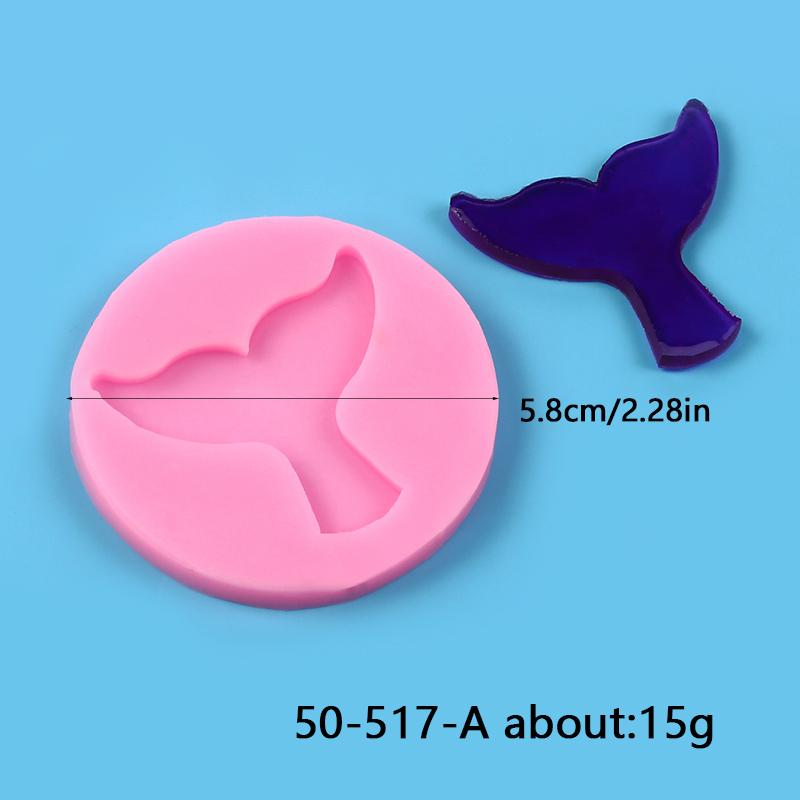 Mermaid Tail Silicone Resin Mold DIY Ocean Mermaid Shell Conch Fondant Chocolate Cupcake Gumpaste Baking Cake Decorating Tools