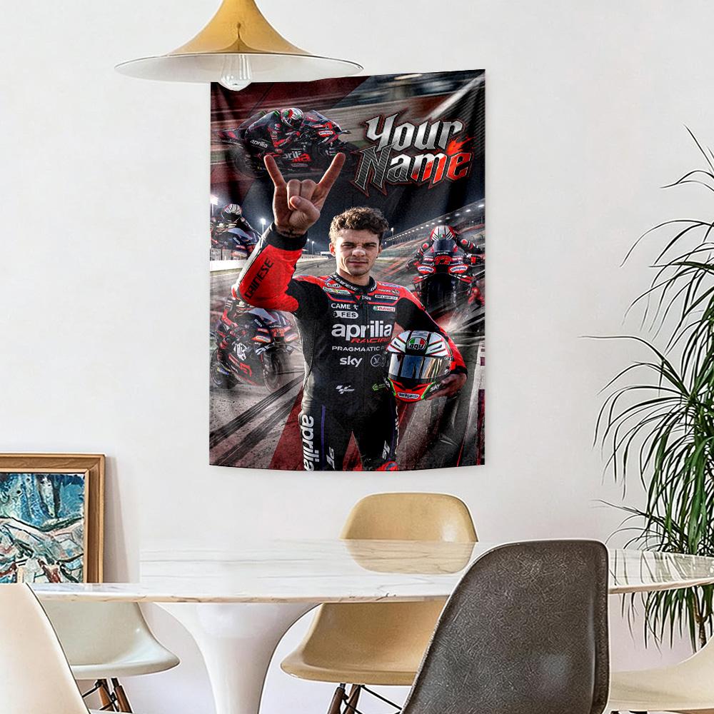 Jorge Lorenzo Custom Your Name Wall Decor Tapestry Art For Pet Memorial Birthdaywedding Party Backdrop Family Gift