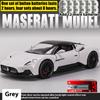 Моделирование 1:22 Maserati MC20 Суперкар Сплав Литой Металл Модель Звук и Свет Настольная Коллекция Декоративный Подарок Мальчики Дисплей