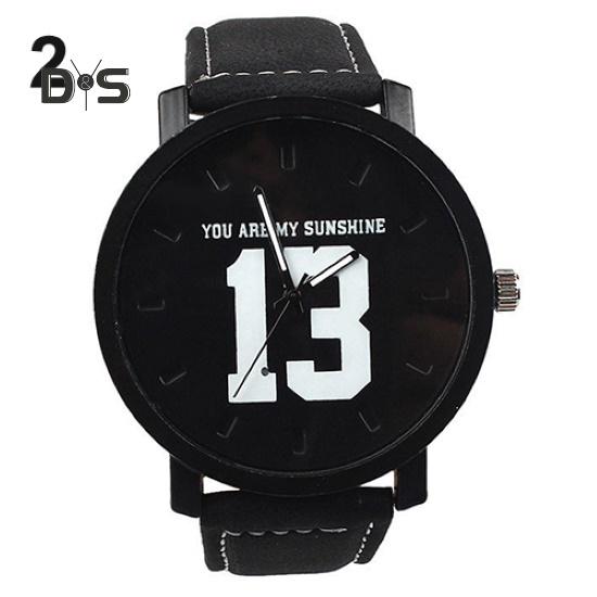 Унисекс Кварцевые наручные часы с номером на циферблате из искусственной кожи для пар