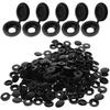 100Pcs Plastic Screw Caps Decorative Cover Up Screw Defects Tough Waterproof for Home Ship School Furniture Repair