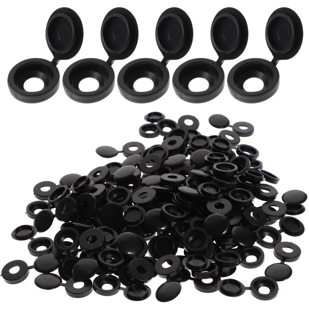 100Pcs Plastic Screw Caps Decorative Cover Up Screw Defects Tough Waterproof for Home Ship School Furniture Repair