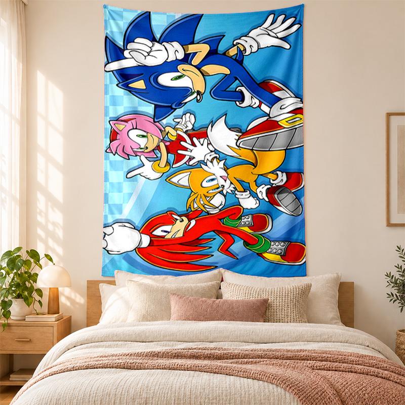 Sonic Tapestry highquality for decorating living room bedroom dorm walls ideal as bedroom wallart orholiday gift