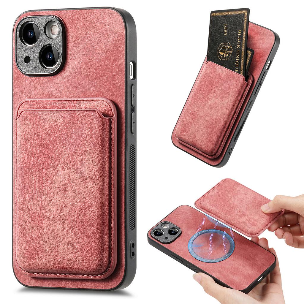 2 в 1 съемный магнитный чехол для карт Solt Leather для iPhone 15 Pro Max 14 Plus 13 12 Mini Xs XR 7 8 Se 2022 для Magsafe Cover