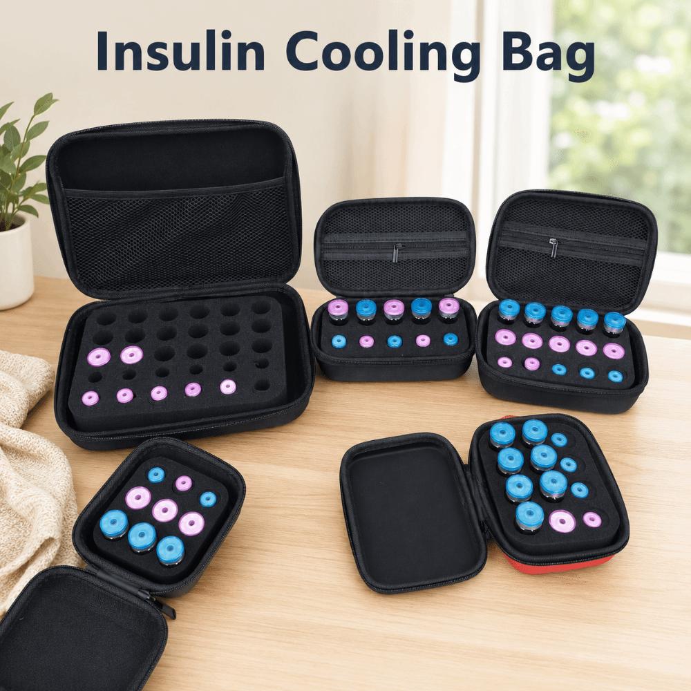 Waterproof Insulin Vial Protector Multiple Slots Essential Oils Carrying Box Travel Use