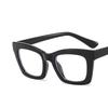 Square Small  Eyeglasses Frame  New Retro Multi-Color Option Flat Mirror Women'S Tide Package Flower Simple Eyeglass