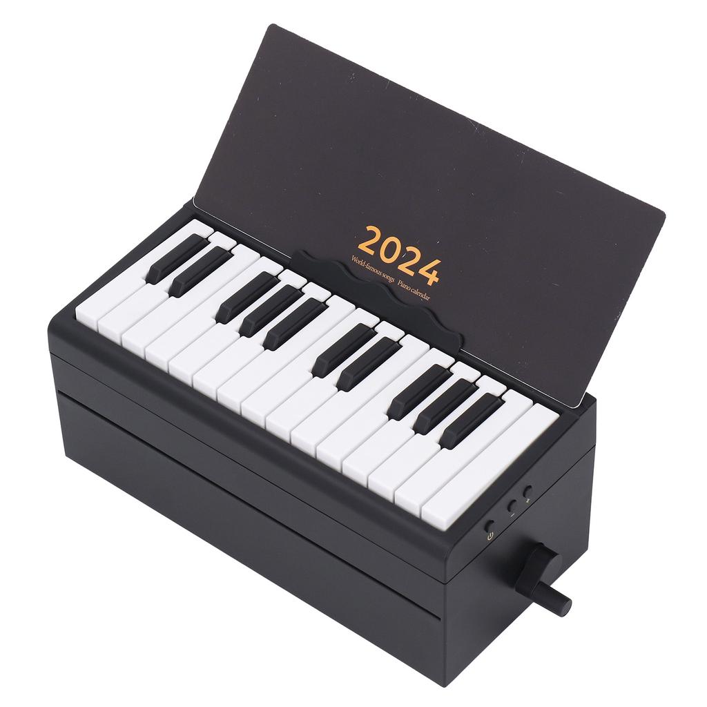 2024 Playable Piano Calendar Bluetooth Educational Early Learning Desktop Ornament Piano Desk