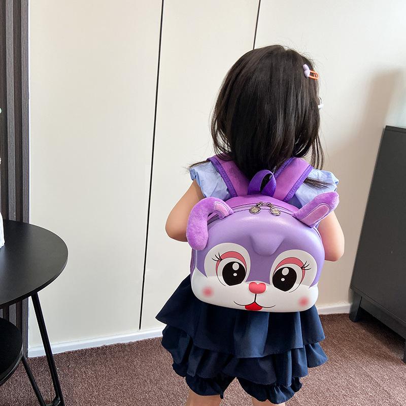 Детская школьная сумка, симпатичная сумка с рисунком яичной скорлупы, для мальчиков и девочек 3-5 лет, школьная сумка для детского сада, детский рюкзак с изображением кролика