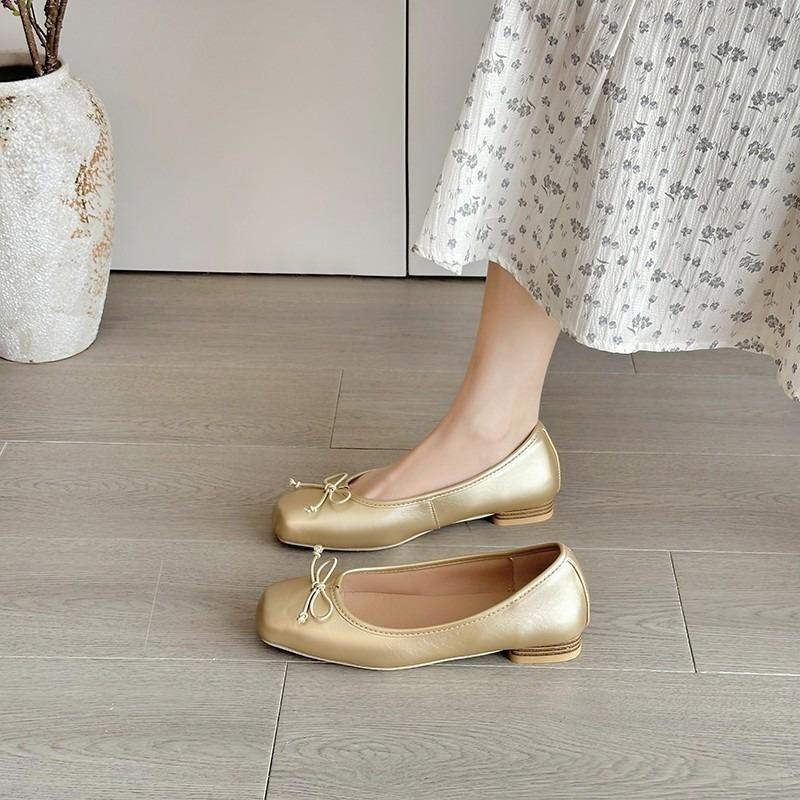 Высококачественная женская обувь, базовые женские туфли на плоской подошве, повседневные туфли на плоской подошве, женские туфли с завязками-бабочками, с мягкой подошвой, для активного отдыха
