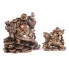 MYDILI Hotei Seven Lucky Hotei Sitting On a Dragon Maitreya Buddha Good Increases Financial Feng Shui Goods Ornament, Gods, Object, Interior,