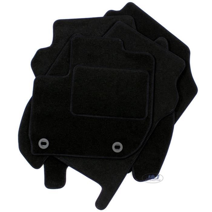 Tapis De Sol Noir Velours - J&J AUTOMOTIVE - Honda Jazz 2015-2020 - Sur Mesure - Antidérapant - Imperméable