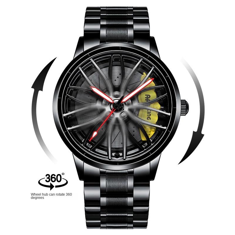 SVJ Wheel Watch Кованые полые часы Мужские AMG 488 Гидравлические мужские часы Кварцевые часы