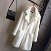 Autumn and Winter Fur One-piece Imitation Fur Fur Mink Coat Women's Mid-length Women's Jacket Mink