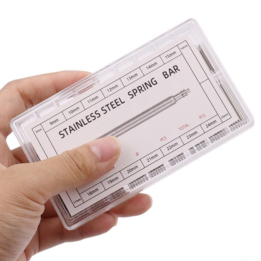 Набор инструментов для ремонта пружинных стержней из нержавеющей стали для часовых ремней, 144 шт.