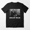 Новое поступление черная футболка с коротким рукавом унисекс хлопковый топ Chillin Killin Базовая футболка с принтом мужской повседневный стиль футболка