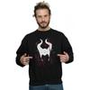 Disney Mens Maleficent Mistress Of Evil Growing Wild Horns Collage Sweatshirt