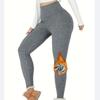 Womens Thermal Fleece Lined High Waisted Leggings, Workout Winter Warm Thick Tights Soft Yoga Pants