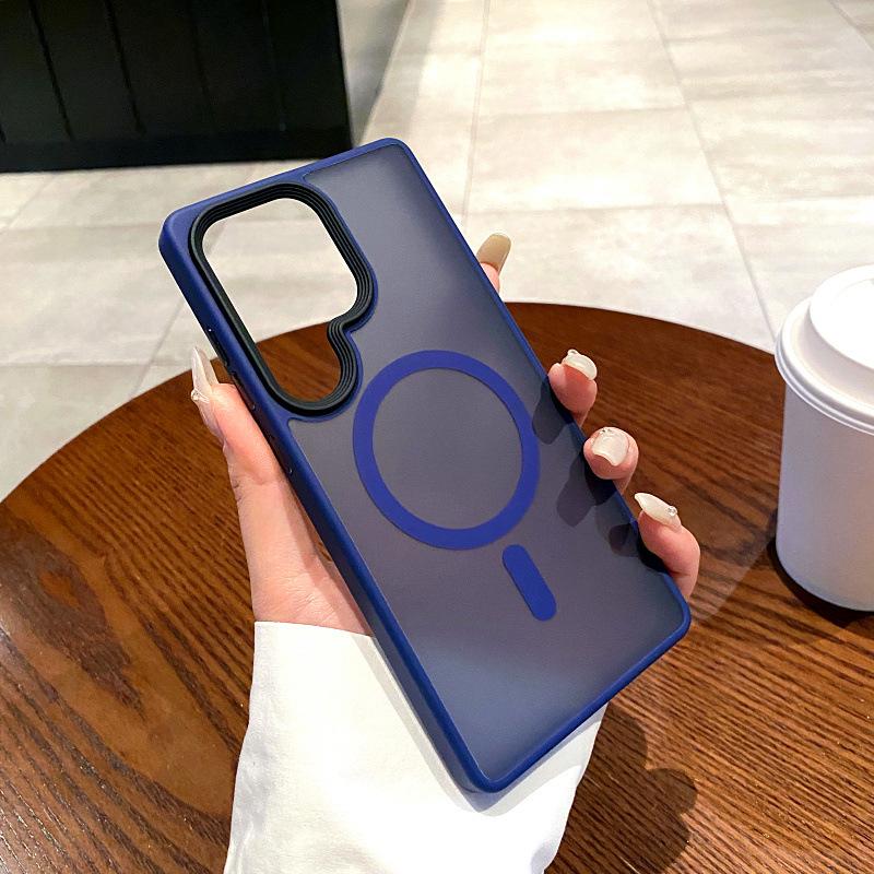 Подходит для чехла для мобильного телефона Samsung S25 Ultra Phantom Полупрозрачный Матовый Galaxy S25 Полностью закрывающий Противоударный Жесткий Защитный Чехол