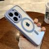 Для Magsafe Магнитный Беспроводной Заряд Чехол для Телефона Для iPhone 15 14 13 12 11 Pro Max 15 Plus Роскошная Акриловая Жесткая Задняя Панель Прозрачная Крышка