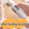 2IN1 Mini Sealing Machine USB Rechargable Heat Sealer Storage Bag Plastic Package Food Sealer Clip Bag Handheld Food Heat Sealer