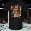 2026 Лето UFC Джошуа Ван Бойцовская Графическая Футболка Женская Спортивная Хлопковая С Коротким Рукавом Свободная Повседневная Рубашка для Фитнеса Унисекс