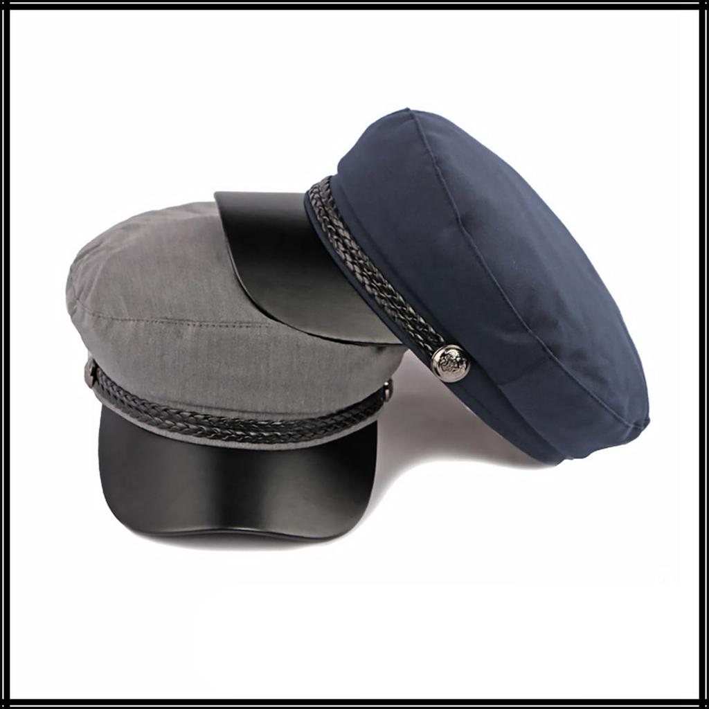 Морская длинная кепка газетчика для выхода для женщин и кепка CZ094 [Белый Клык], Лицо, Кепка, Шляпа, Стильный, На выход, Мужчины, (черный)