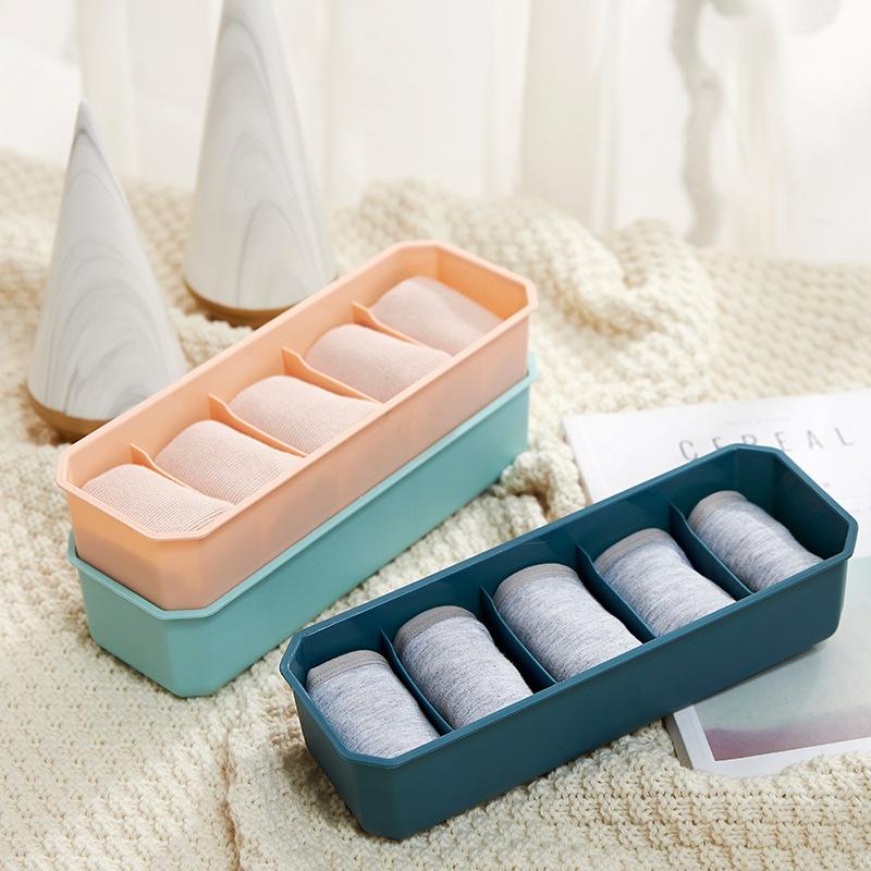 Dormitory Closet Organizer For Socks Home Separated Underwear Storage Box Multi Grids Socks Organizer Foldable Drawer Organizer