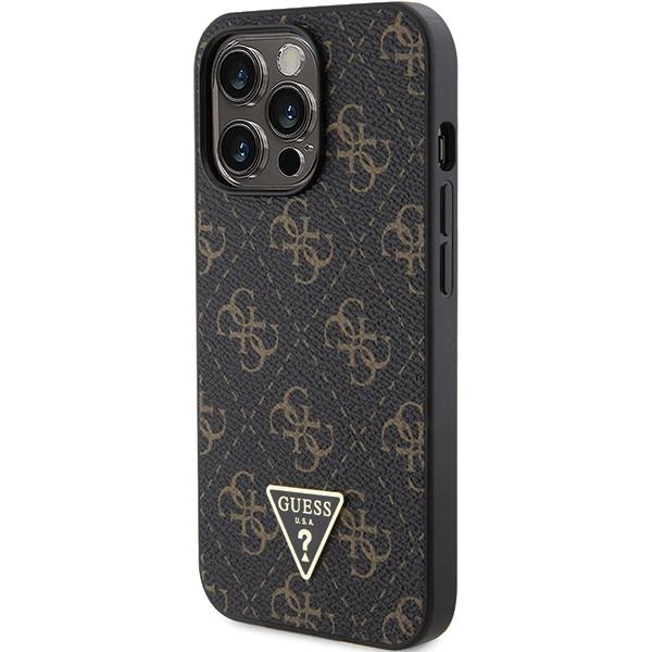 Guess Guhcp14Lpg4Gpk Iphone 14 Pro 6.1 Czarny/Black Hardcase 4G Triangle Metal Logo